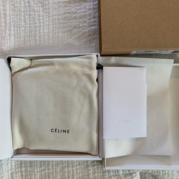 Celine Women's C Charm Quilted Leather Coin Pouch - Picture 7 of 9